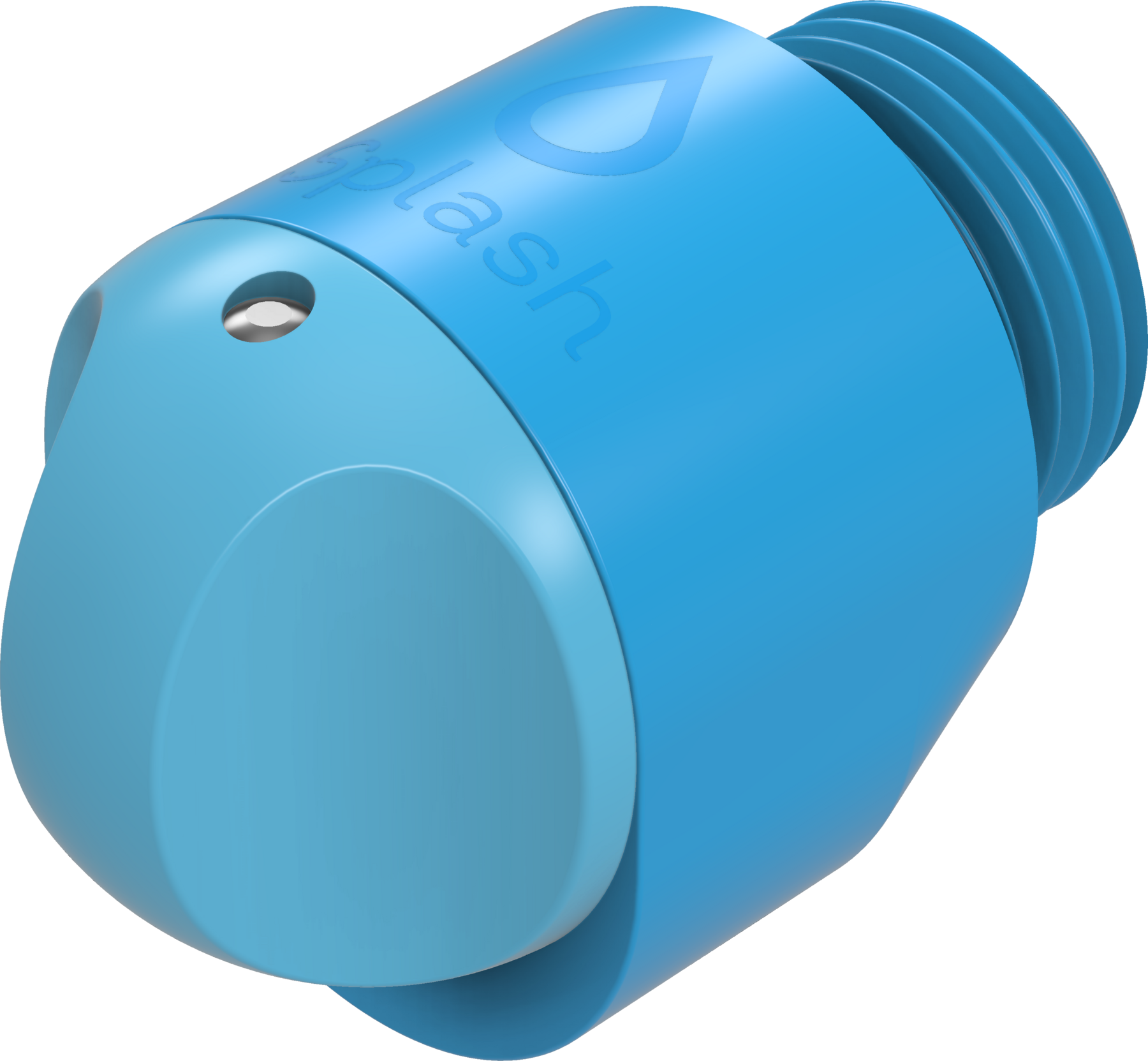 Blue Splash Durable Tap shown at a three-quarter angle.